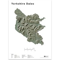 Ordnance Survey Yorkshire Dales Relief Map