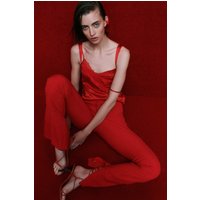 Pantaloni slim in crêpe