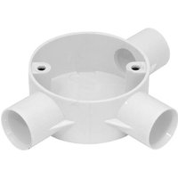 Greenbrook 20mm PVC Conduit Tee Box - White