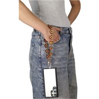 Acrylic Metal Chain Phone Strap - Brown by Goddiva Accessories