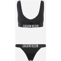 Calvin Klein Jeans Bralette Elastic W - Bikini - Donna - Nero