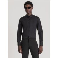 CAMICIA SUPER SLIM FIT “MILANO” IN FRESCO POPELINE DI COTONE MISTO STRETCH