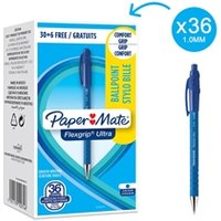 Penne a sfera a scatto Flexgrip Ultra Recycled Papermate - blu - 36pz