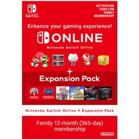 Nintendo Switch Online 12 Month Family Membership + Expansion Pack 365 Days  Download  ( Uk - EU)