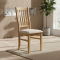 Arlington Oak Slatted Back Dining Chair - Set of 2 - Oak