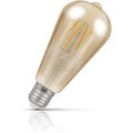 Crompton ST64 LED Squirrel Cage Light Bulb E27 7W (50W Eqv) Dim Extra Warm White Antique Filament Screw Vintage Edison