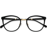 Melissa Black Gold Round Eyeglasses | EYDOLOGY