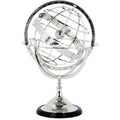 Casa Padrino Luxus Globus Nickel Finish Silber HÃ¶he: 29 cm - Luxus Kollektion - Art Deco