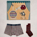 White Stuff Organic Boxers & Socks Gift Set - Dark Green