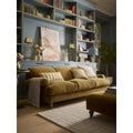 Kiruna Two Seater Sofa - Midnight Blue Cotton Stripe