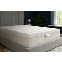 10cm Memory Foam Mattress Topper with Soft Knit Cover - 6 Sizes, Hypoallergenic | Wowcher