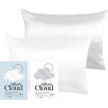 Silver Cloud White & Silver Satin Pillowcase Twinpack