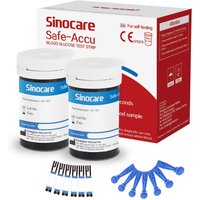 [50pcs] bandelettes de test de glycémie Sinocare avec lancettes gratuites