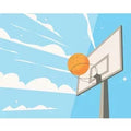 Origin Murals Mural Graphic Basketball Hoop Large Mural MUR320L
