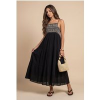 Urban Bliss Embroidery Panel Gauze Dress 10
