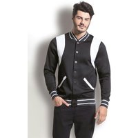 Casaco Preto e Branco Masculino