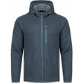 Weird Fish Lockie Full Zip Bonded Fleece Hoodie Blue Mirage Size S