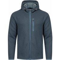 Weird Fish Lockie Full Zip Bonded Fleece Hoodie Blue Mirage Size S