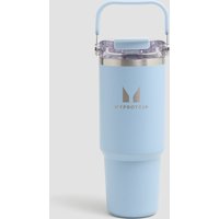 Myprotein Metalowa Butelka ze Słomką z Recyklingu 900 ml - Błękitny