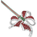 Bow with Red Stones Christmas Tree Decoration