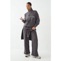 Pantalón Deportivo Recto Con Aplique Dsgn Studio, Gris