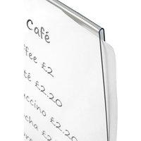 Securit PVC Table Board Inserts A6 10 x 15cm (Pack of 5)