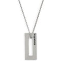 1.5g Polished & Brushed Sterling Silver Necklace