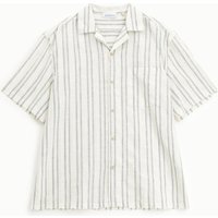 Camicia a righe con colletto classico e tasca