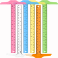 1Pc T-shaped Double Side Scale Ruler Drafting Drawing Tool Plastic School Office Supplies Stationery Accessory 30cm (Inch, Cm)