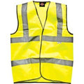 Dickies Hi Vis Safety Highway Waistcoat Yellow 2XL