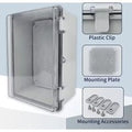 IP66 Electrical Plastic Enclosure ABS Power Junction Box Outdoor Waterproof Distribution Box for Electric Instrument Project