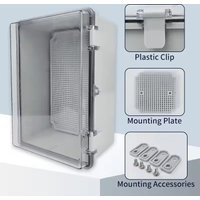 IP66 Electrical Plastic Enclosure ABS Power Junction Box Outdoor Waterproof Distribution Box for Electric Instrument Project