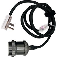 Black Plug-In Hanging Pendant Light Kit