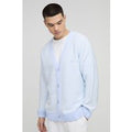Cárdigan Oversize De Tejido Bouclé, Azul