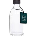 Bouteille de stockage en verre transparent