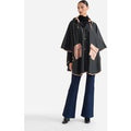 Poncho impermeabile lungo Nero