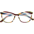 Callum Orange Stripes Cat Eye Eyeglasses | EYDOLOGY