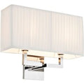 Casa Padrino Designer Wandleuchte Silber 36 x 13,5 x H. 27 cm - Luxus Kollektion