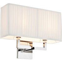 Casa Padrino Designer Wandleuchte Silber 36 x 13,5 x H. 27 cm - Luxus Kollektion