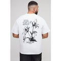 Plus Oversized Tokyo Floral T-Shirt, Blanco