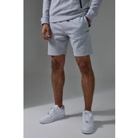 Pantalón Corto Man Active Pro Ajustado De Forro Polar, Gris
