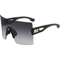 Dsquared2 Herren Dsquared2 D2 0126/S 807/9O Sonnenbrillen Plastik Schwarz Grau Maske  Schattiert