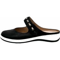 Damen Clogs Komfortable Slipper Schwarz 37 EU