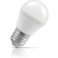 Crompton Golfball LED Light Bulb E27 4.9W (40W Eqv) Daylight Opal Round Screw Frosted