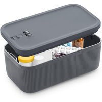 Portable Combination Lock Box for Secure Storage of Personal Items, Medications, and Travel Essentials