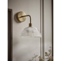 Ribbed Glass Dome - Wall Light