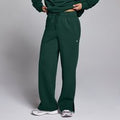 Damskie joggery z prostymi nogawkami z kolekcji Basics MP – Dark Emerald - M