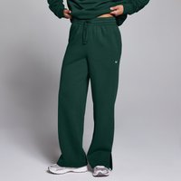 Damskie joggery z prostymi nogawkami z kolekcji Basics MP – Dark Emerald - M