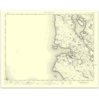 Ordnance Survey Gairloch 1896-1904 - Historical Reproduction Map - 1 Inch To 1 Mile 1:63 360 Scale