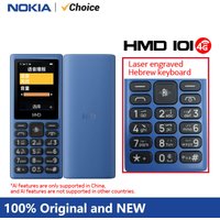 New HMD 101 4G Hebrew keyboard Feature Phone Bluetooth 5.0 FM Radio Dual SIM 1000mAh Bettery 100% original and new